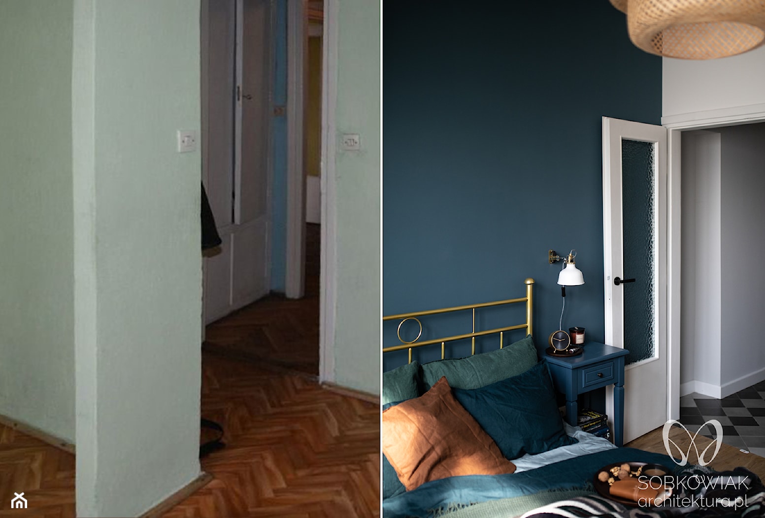 Sypialnia w kolorach jesieni - zdjęcie od Sobkowiak Architektura - Homebook
