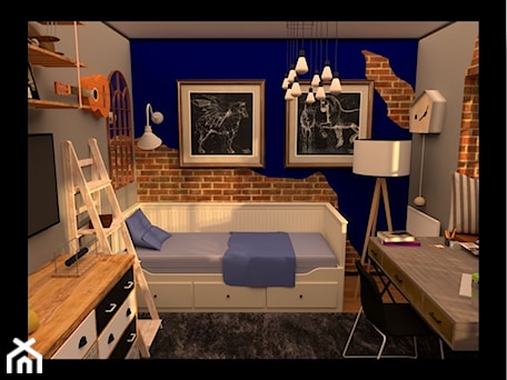 Aranżacje wnętrz - Pokój dziecka: pokoj z gitara - Merlin Pastel - Projektowanie Wnętrz. Przeglądaj, dodawaj i zapisuj najlepsze zdjęcia, pomysły i inspiracje designerskie. W bazie mamy już prawie milion fotografii!
