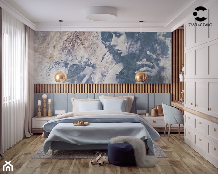 Sypialnia w stylu nowoczesnym - zdjęcie od ProjecTOWN Izabela Czado