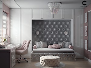 Pokój dla nastolatki w stylu glamour - zdjęcie od ProjecTOWN Izabela Czado