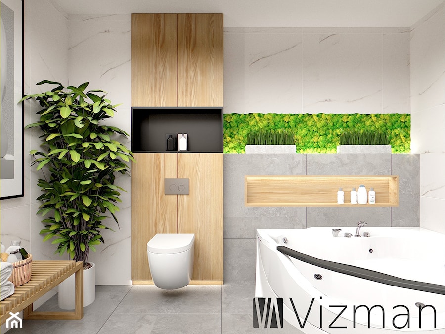 Łazienka przy sypialni - zdjęcie od Vizman Design