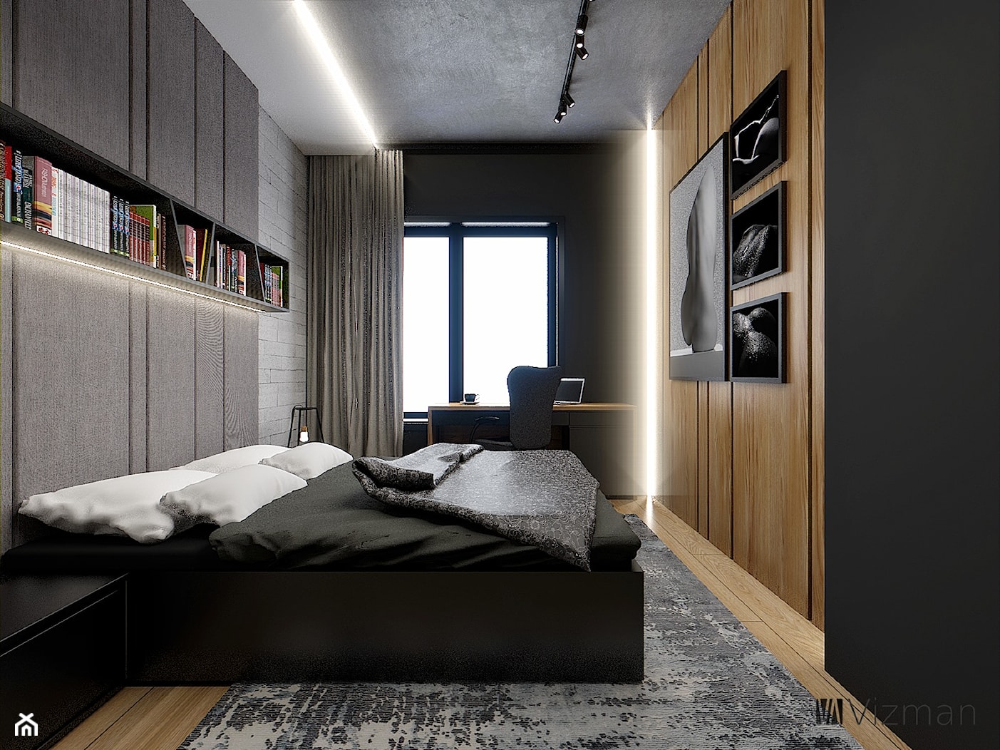 Sypialnia w stylu nowoczensym - zdjęcie od Vizman Design - Homebook
