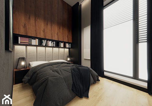 Projekt mieszkania, Katowice 2 - Sypialnia, styl nowoczesny - zdjęcie od Vizman Design