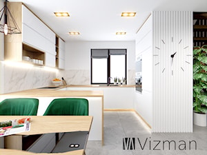 Salon z aneksem kuchennym - zdjęcie od Vizman Design