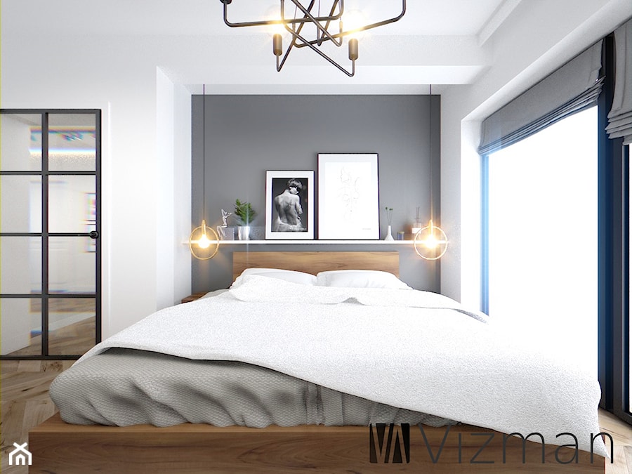Sypialnia w stylu modern retro - zdjęcie od Vizman Design