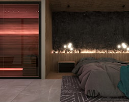 Sypialnia z sauną w stylu nowoczesnym - zdjęcie od Vizman Design - Homebook
