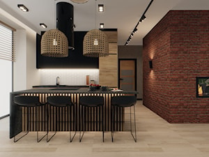 Projekt domu, Gliwice - Kuchnia, styl nowoczesny - zdjęcie od Vizman Design