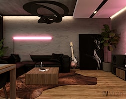 Klimatyczny salon w stylu nowoczesnym - zdjęcie od Vizman Design - Homebook