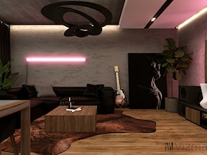Klimatyczny salon w stylu nowoczesnym - zdjęcie od Vizman Design