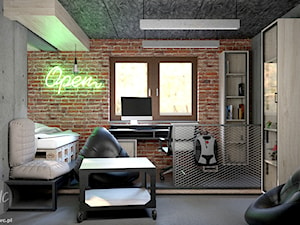 Industrialny pokój nastolatka - Pokój dziecka, styl industrialny - zdjęcie od KRWC Design