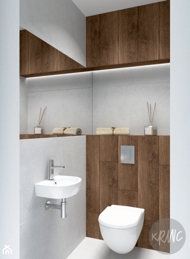 Łazienka i wc w stylu nowoczesnym - Salon, styl nowoczesny - zdjęcie od KRWC Design
