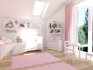 Przebudowa 10 letniego domu - Średni różowy pokój dziecka dla dziecka dla dziewczynki, styl tradycyjny - zdjęcie od ALMINAS WNĘTRZA