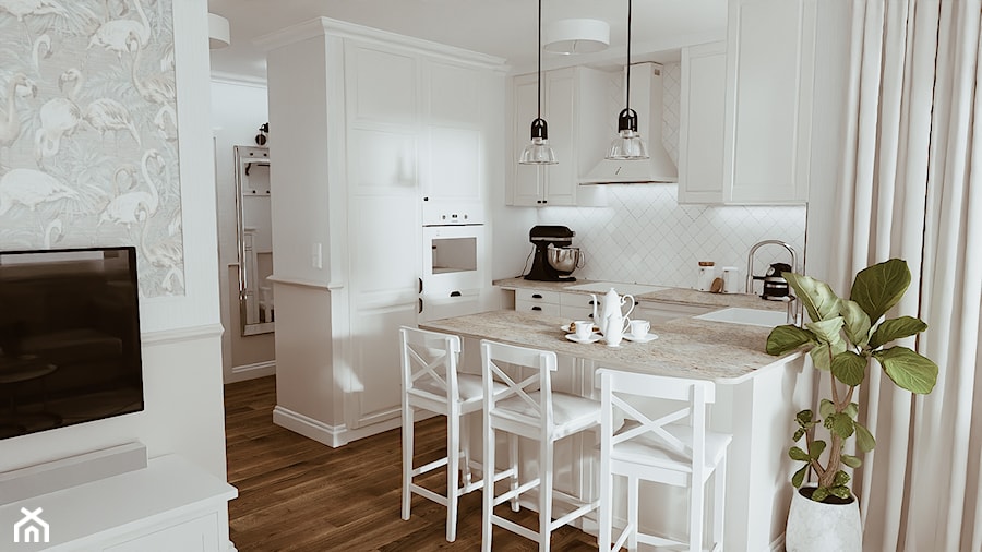 New York Hampton - 57 m2 klasy i stylu - Kuchnia, styl glamour - zdjęcie od Slow Studio