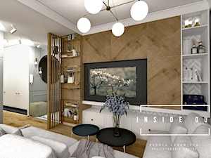 Pastelowe love- mieszkanie na osiedlu Wolne Miasto - Salon, styl tradycyjny - zdjęcie od INSIDE OUT Dorota Lubowicka Projektowanie Wnętrz