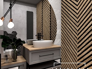 Skandynawska łazienka - Łazienka, styl skandynawski - zdjęcie od INSIDE OUT Dorota Lubowicka Projektowanie Wnętrz