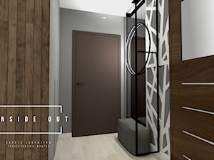 Loftowy salon - Hol / przedpokój, styl nowoczesny - zdjęcie od INSIDE OUT Dorota Lubowicka Projektowanie Wnętrz