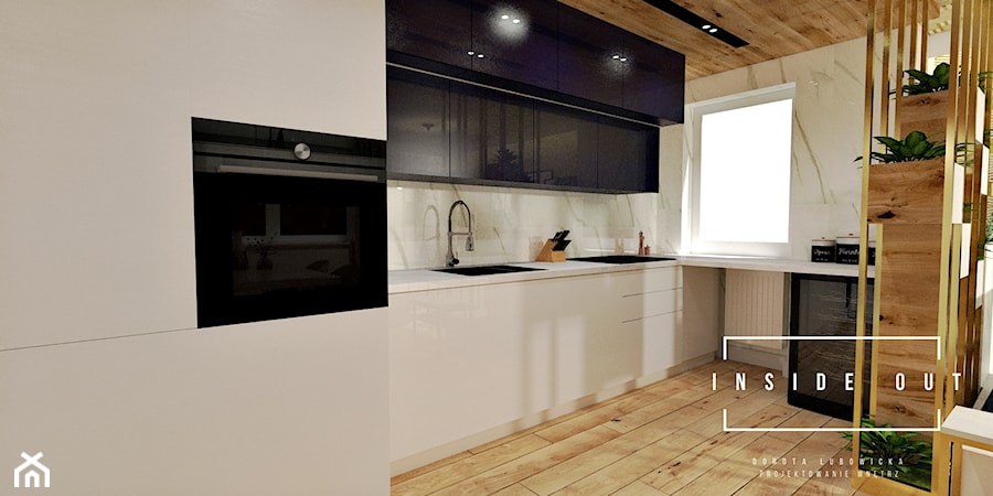 Apartament Sopot - Kuchnia, styl nowoczesny - zdjęcie od INSIDE OUT Dorota Lubowicka Projektowanie Wnętrz