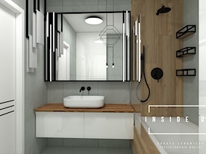 Mieszkanie na Osiedlu Maciejka v2 - Łazienka, styl nowoczesny - zdjęcie od INSIDE OUT Dorota Lubowicka Projektowanie Wnętrz