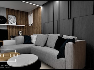 Loftowy salon - Salon, styl nowoczesny - zdjęcie od INSIDE OUT Dorota Lubowicka Projektowanie Wnętrz