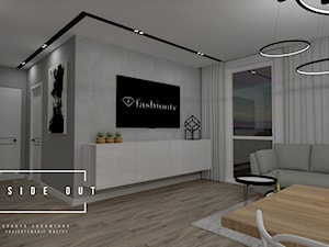 Mieszkanie na Osiedlu Maciejka v2 - Salon, styl nowoczesny - zdjęcie od INSIDE OUT Dorota Lubowicka Projektowanie Wnętrz