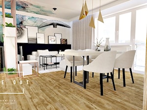 Apartament Sopot - Salon, styl nowoczesny - zdjęcie od INSIDE OUT Dorota Lubowicka Projektowanie Wnętrz