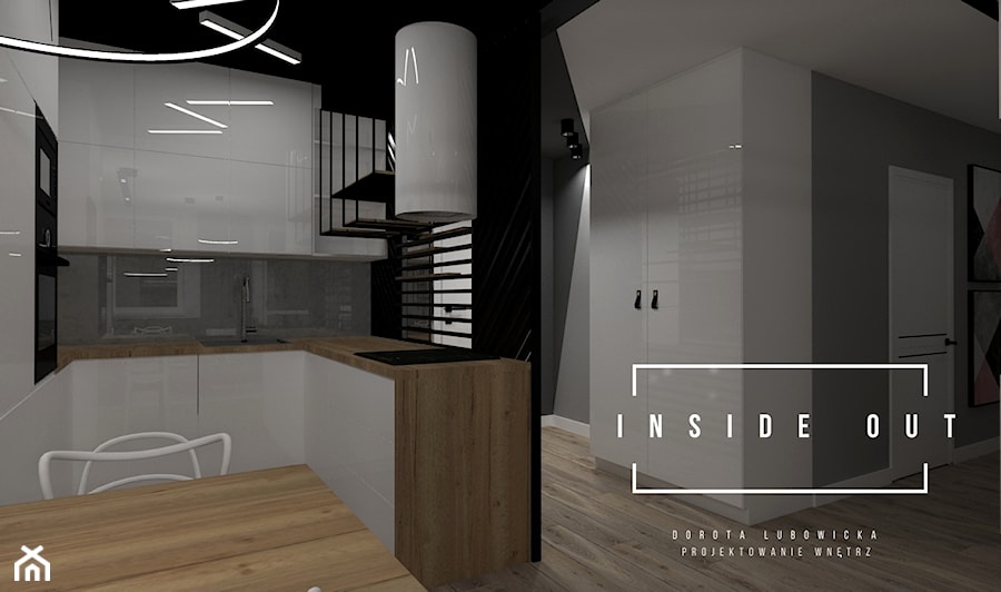 Mieszkanie na Osiedlu Maciejka v2 - Kuchnia, styl nowoczesny - zdjęcie od INSIDE OUT Dorota Lubowicka Projektowanie Wnętrz