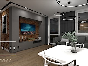 Mieszkanie na Osiedlu Maciejka - Salon, styl skandynawski - zdjęcie od INSIDE OUT Dorota Lubowicka Projektowanie Wnętrz