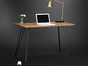 Biurko/stół w stylu industrialnym, stalowe nogi - zdjęcie od Mo Woodwork