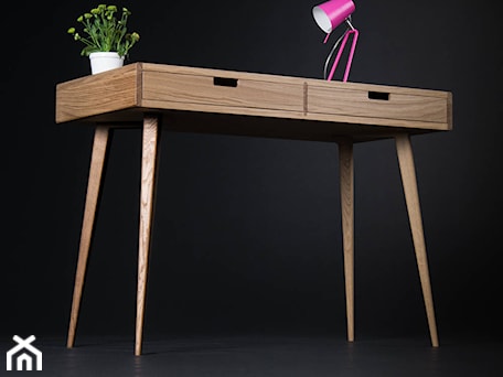 Aranżacje wnętrz - Biuro: Biurko z szufladami, mid century modern, 105x50 - Mo Woodwork. Przeglądaj, dodawaj i zapisuj najlepsze zdjęcia, pomysły i inspiracje designerskie. W bazie mamy już prawie milion fotografii!