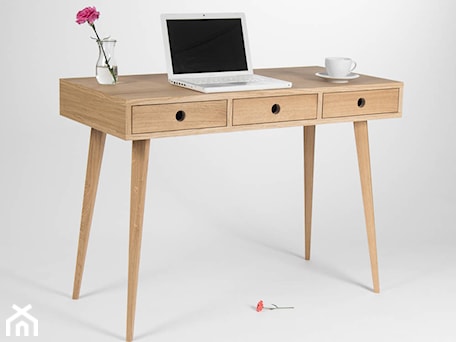 Aranżacje wnętrz - Biuro: Drewniane dębowe biurko z szufladami - Mo Woodwork. Przeglądaj, dodawaj i zapisuj najlepsze zdjęcia, pomysły i inspiracje designerskie. W bazie mamy już prawie milion fotografii!