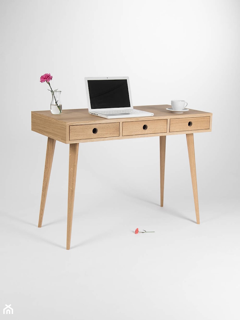 Drewniane dębowe biurko z szufladami - zdjęcie od Mo Woodwork - Homebook