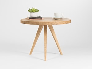 Okrągły dębowy stolik kawowy ø60 - zdjęcie od Mo Woodwork