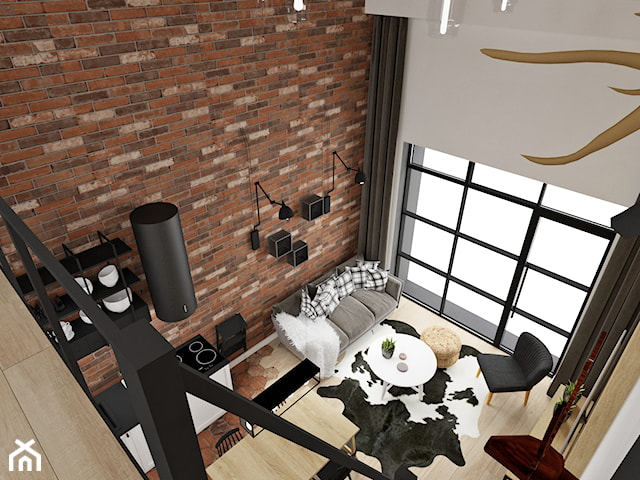 MINI LOFT • mieszkanie z antresolą.