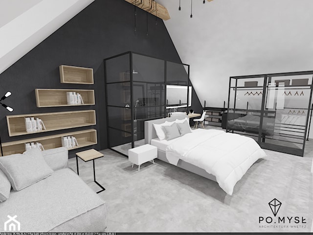 LOFT W SYPIALNI • przestrzeń na poddaszu.