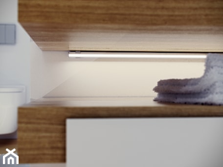 Aranżacje wnętrz - Łazienka: Łazienka z oświetleniem LED - Łazienka, styl nowoczesny - Lumines Lighting. Przeglądaj, dodawaj i zapisuj najlepsze zdjęcia, pomysły i inspiracje designerskie. W bazie mamy już prawie milion fotografii!