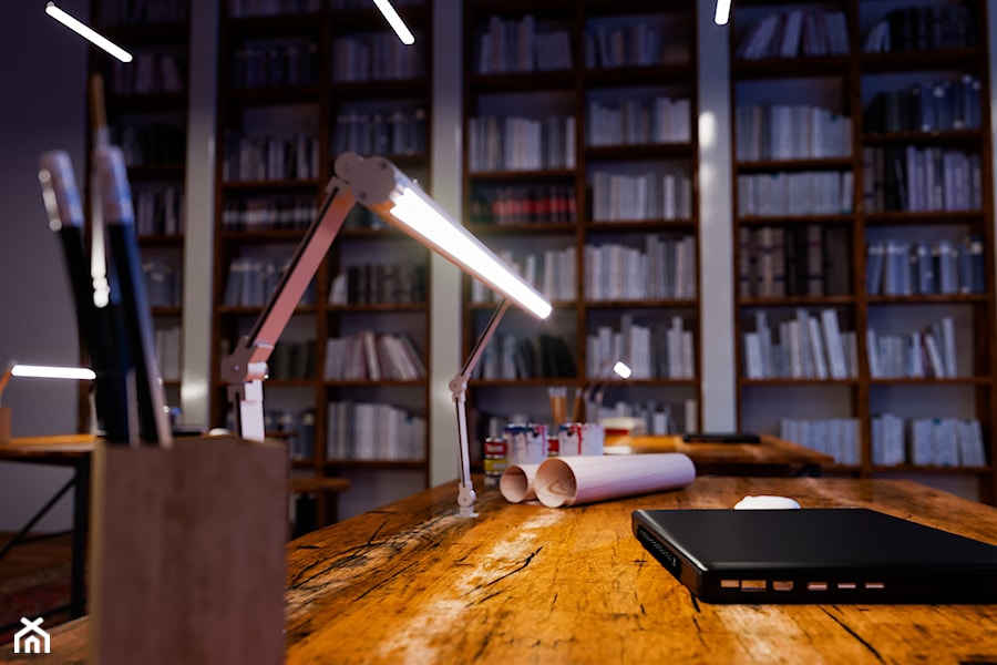 Biblioteka z oświetleniem LED - Wnętrza publiczne, styl nowoczesny - zdjęcie od Lumines Lighting