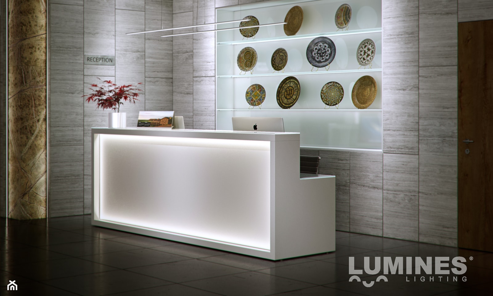 Oświetlenie LED w hotelu - Wnętrza publiczne, styl nowoczesny - zdjęcie od Lumines Lighting - Homebook