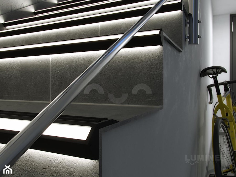 Oświetlenie schodów w przestrzeni industrialnej - zdjęcie od Lumines Lighting