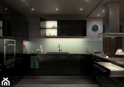 Kuchnia z oświetleniem LED pod szafkami - Kuchnia, styl nowoczesny - zdjęcie od Lumines Lighting