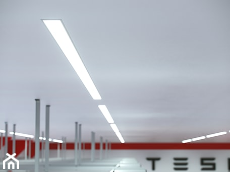 Aranżacje wnętrz - Wnętrza publiczne: Oświetlenie LED warsztatu samochodowego / garażu - Wnętrza publiczne, styl nowoczesny - Lumines Lighting. Przeglądaj, dodawaj i zapisuj najlepsze zdjęcia, pomysły i inspiracje designerskie. W bazie mamy już prawie milion fotografii!