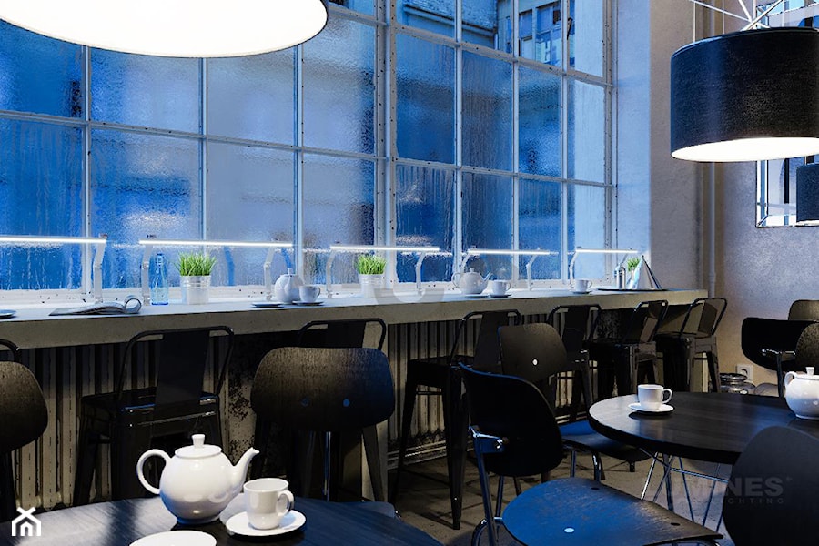 Nowoczesna kawiarnia z oświetleniem LED - zdjęcie od Lumines Lighting