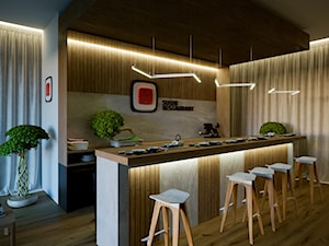Restauracja z oświetleniem LED - Wnętrza publiczne, styl nowoczesny - zdjęcie od Lumines Lighting