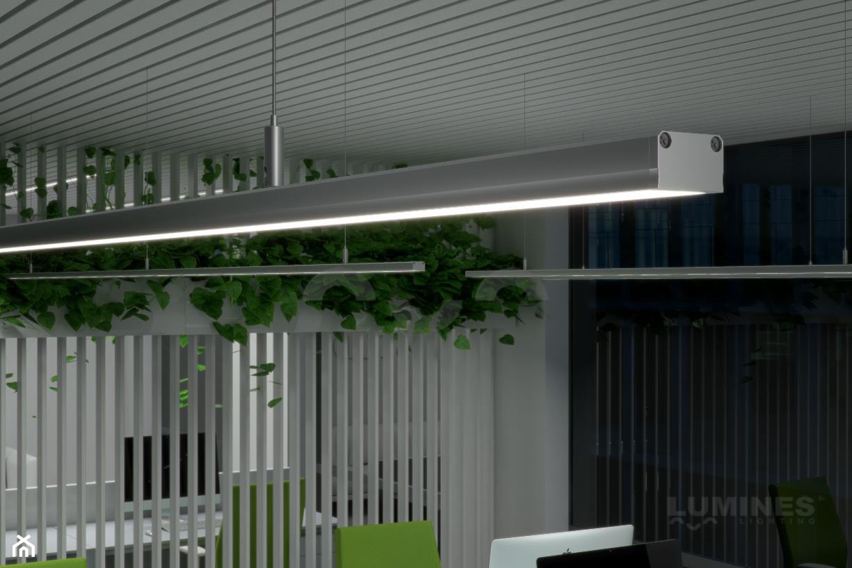 Nowoczesne biuro z oświetleniem - zdjęcie od Lumines Lighting - Homebook