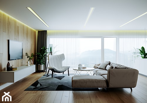 Jadalnia połączona z salonem - Jadalnia, styl nowoczesny - zdjęcie od Lumines Lighting