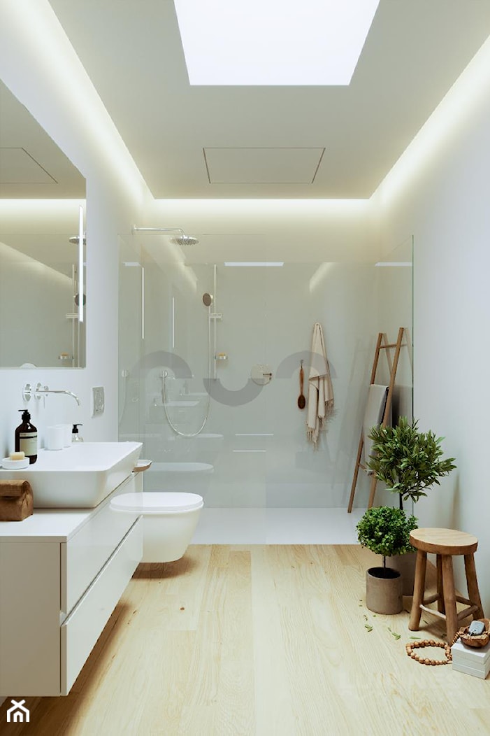 Łazienka z sufitem podwieszanym - zdjęcie od Lumines Lighting - Homebook