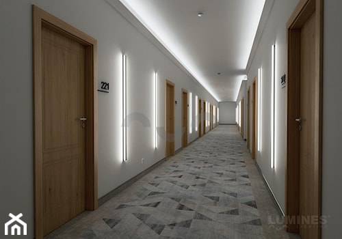 Oświetlenie LED w hotelu - Wnętrza publiczne, styl nowoczesny - zdjęcie od Lumines Lighting