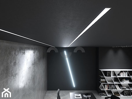 Aranżacje wnętrz - Biuro: Nowoczesne, industrialne biuro z oświetleniem LED na ścianie i suficie - Lumines Lighting. Przeglądaj, dodawaj i zapisuj najlepsze zdjęcia, pomysły i inspiracje designerskie. W bazie mamy już prawie milion fotografii!