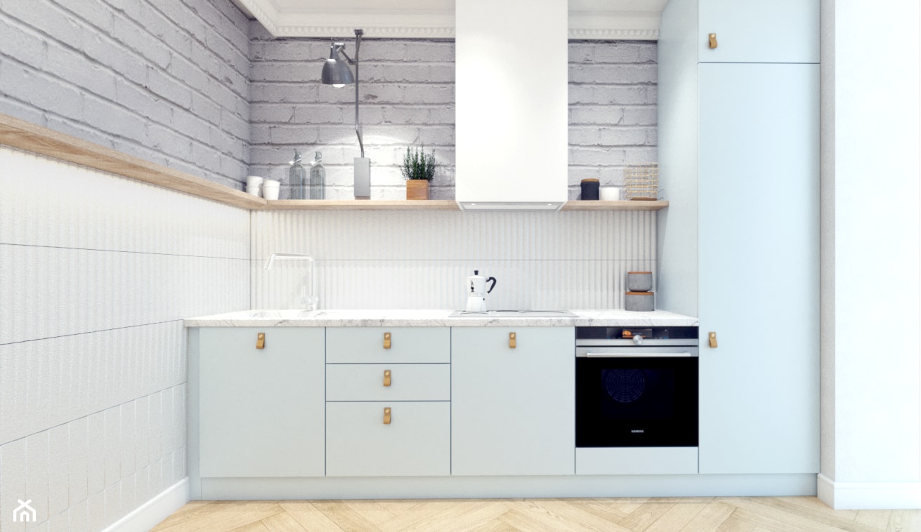 Błękitna kuchnia - zdjęcie od NIÑAS New Interior Architecture Studio - Homebook