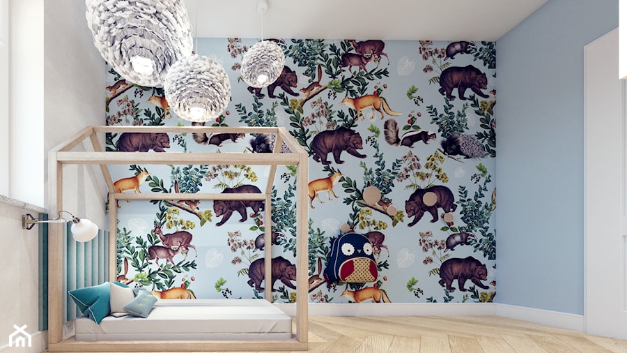 Pokój dziecka z motywem leśnych zwierząt - zdjęcie od NIÑAS New Interior Architecture Studio