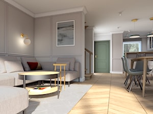 Salon / jadalnia - klasyczne wnętrze - zdjęcie od NIÑAS New Interior Architecture Studio